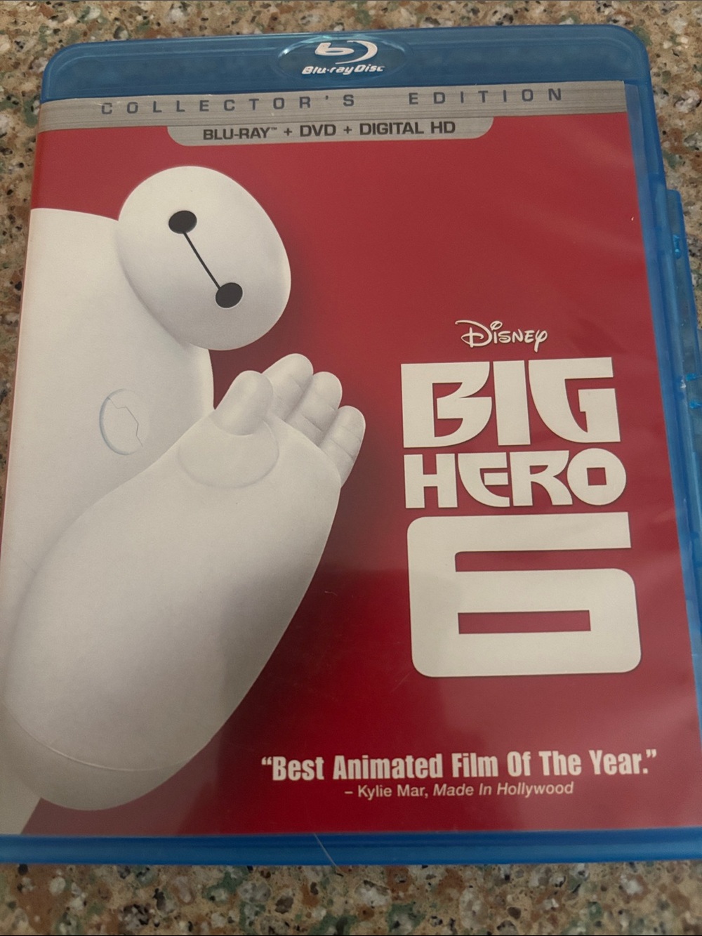 DVD movie Big Hero 6, featuring Baymax